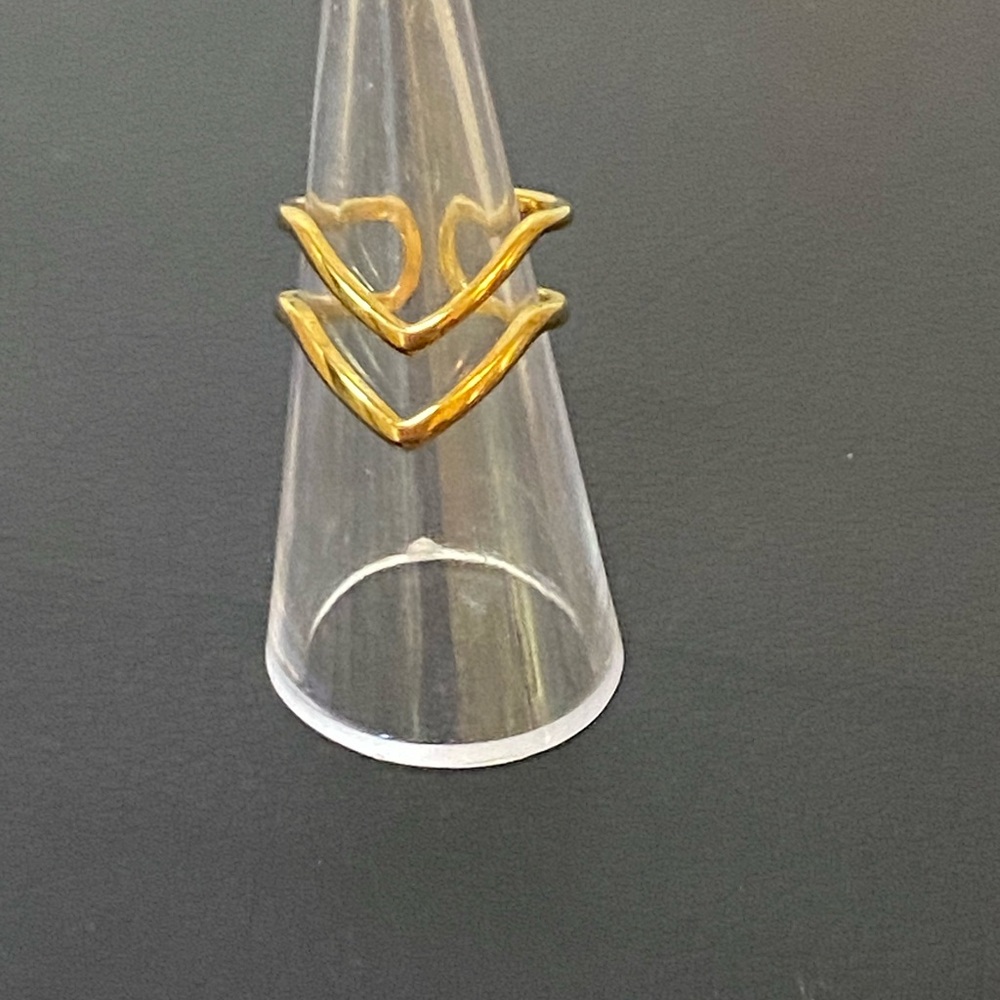 Stainless steel Gold Ring sz 6.5